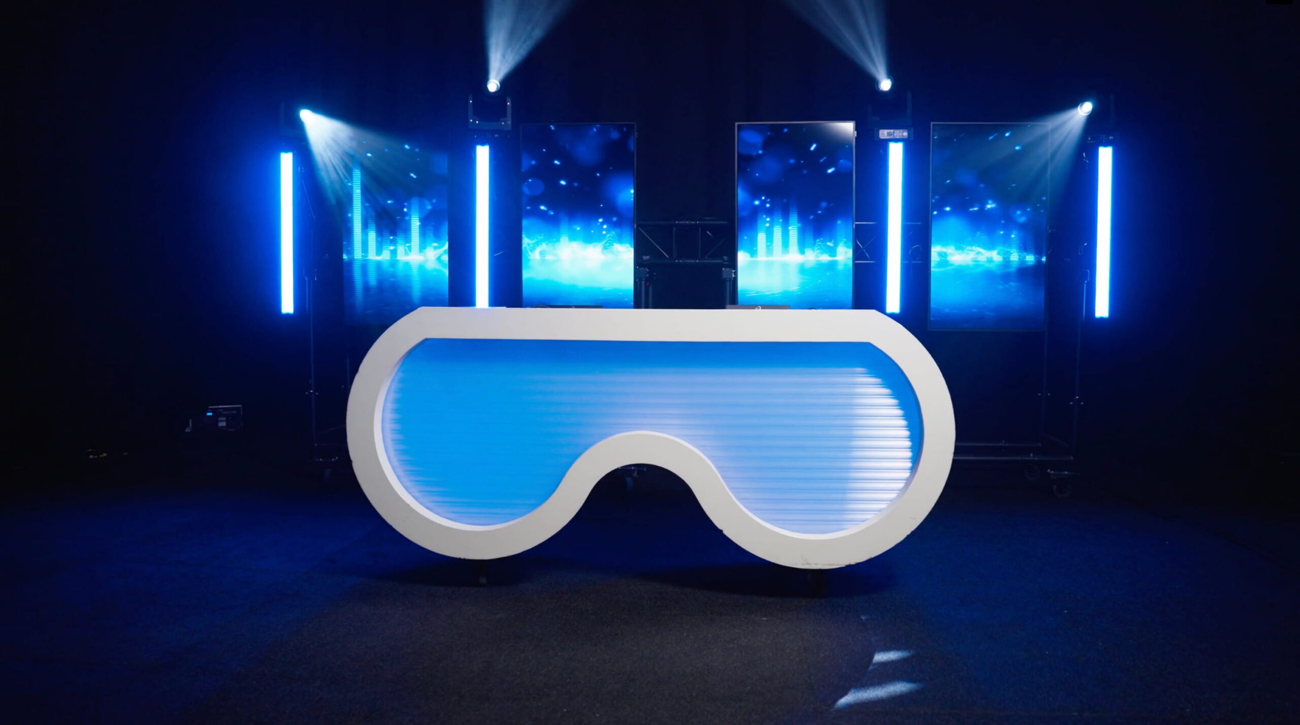 White Glasses DJ Booth